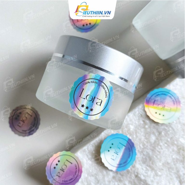 Tem nhãn decal hologram (7 màu)