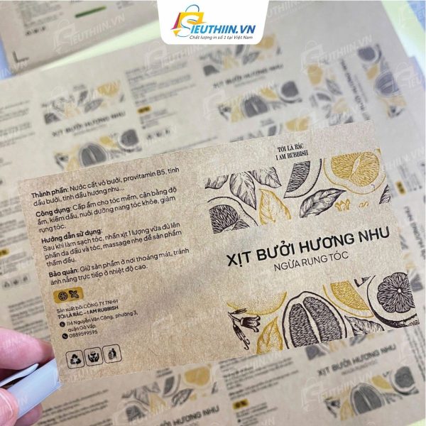 Tem nhãn decal giấy