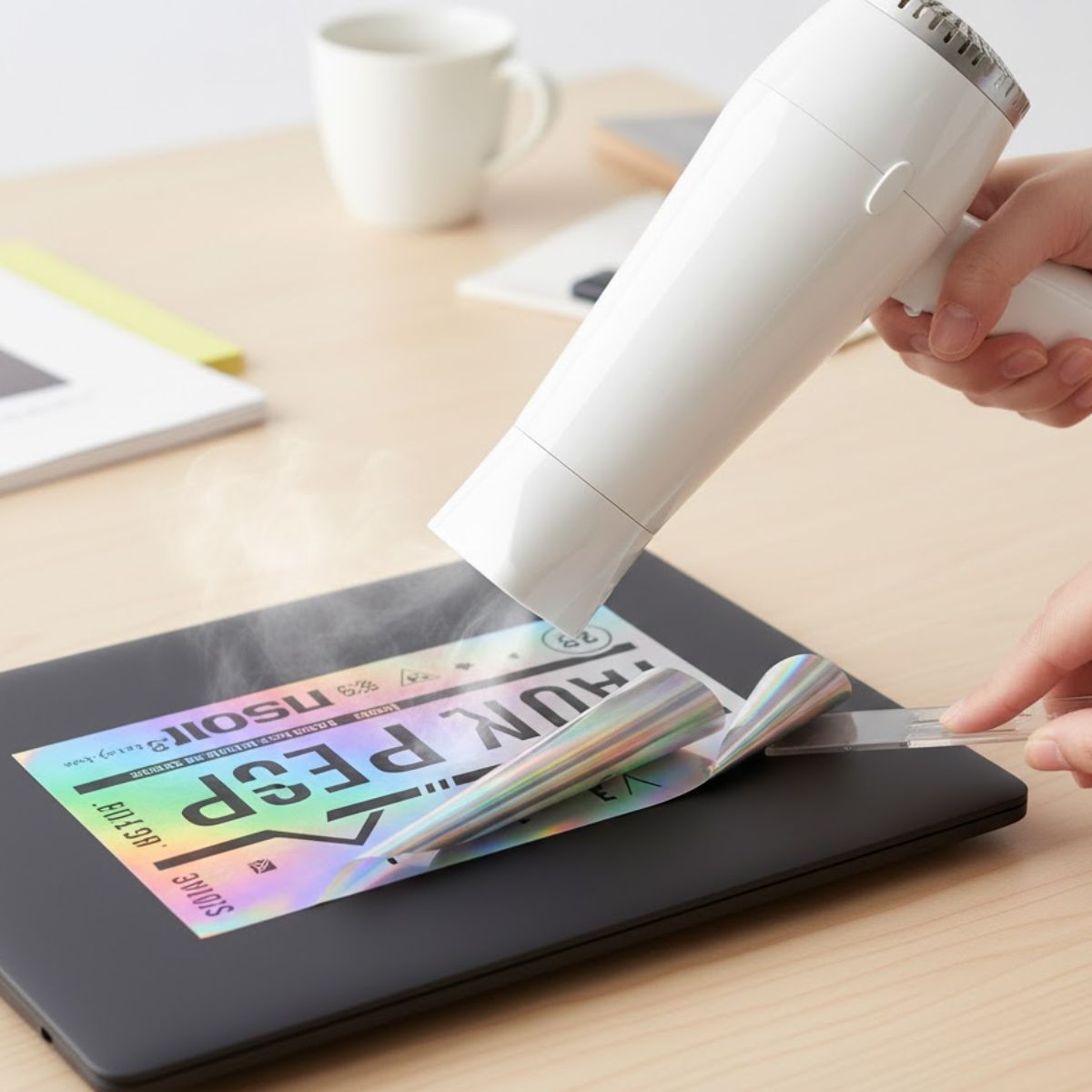 Dùng máy sấy tóc