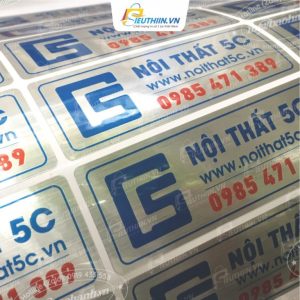 Quá trình in decal xi bạc