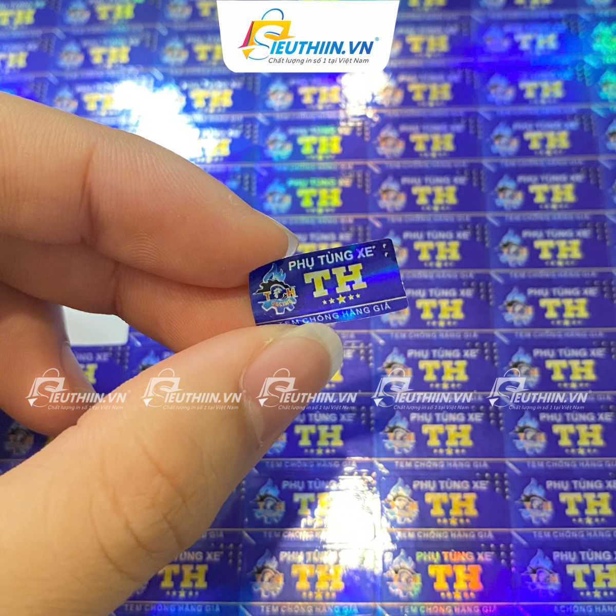 Tem decal bảo hành đổi màu