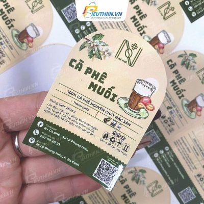 Tem cafe chống nước đẹp