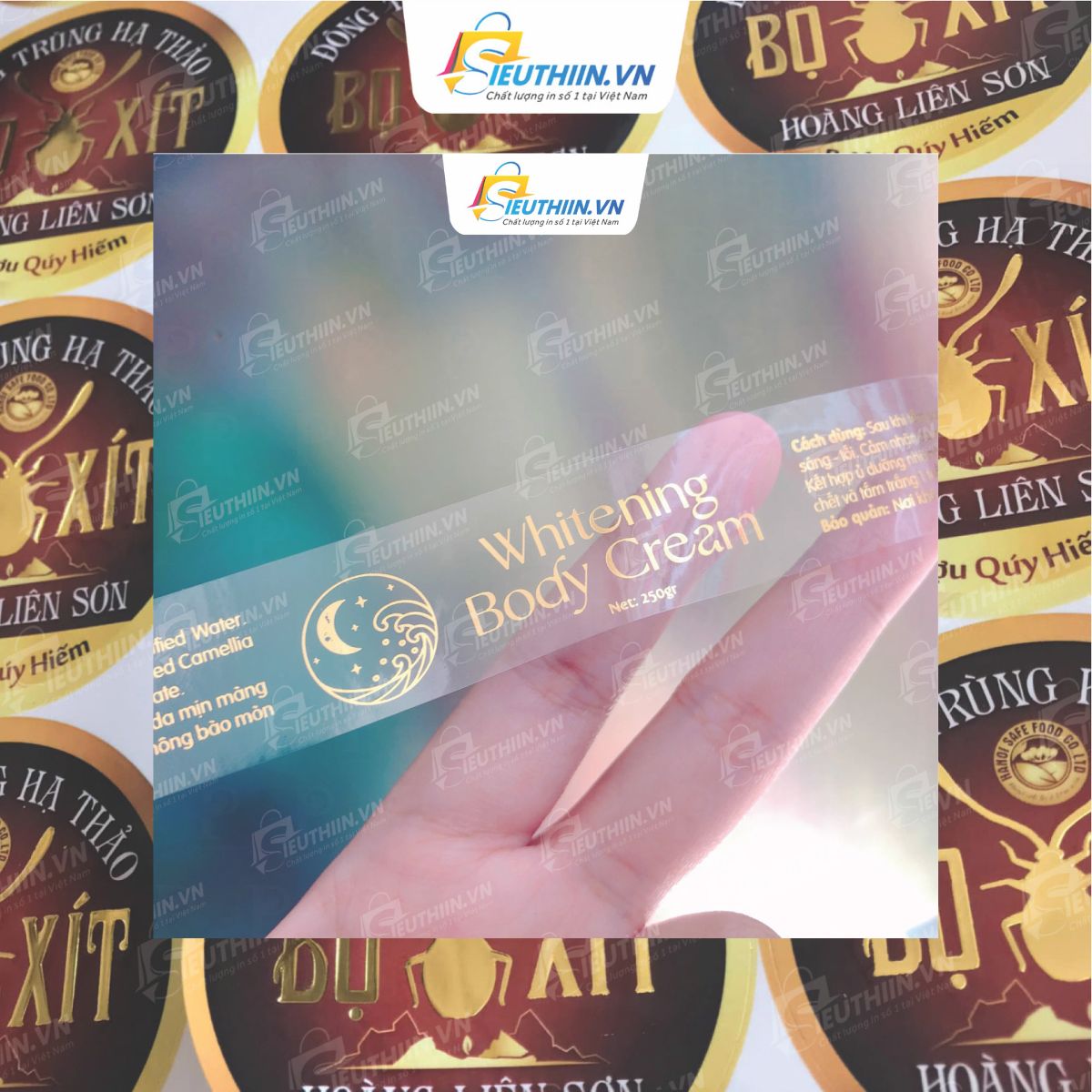 Mẫu tem nhãn ép kim đẹp mắt - Hình 25