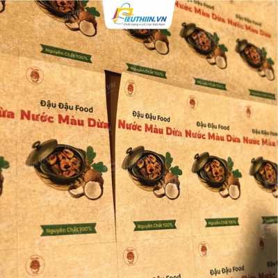 Mẫu tem nhãn decal Kraft đẹp - 52