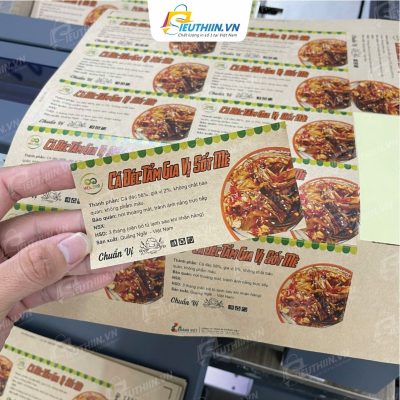 Mẫu tem nhãn decal Kraft đẹp - 8