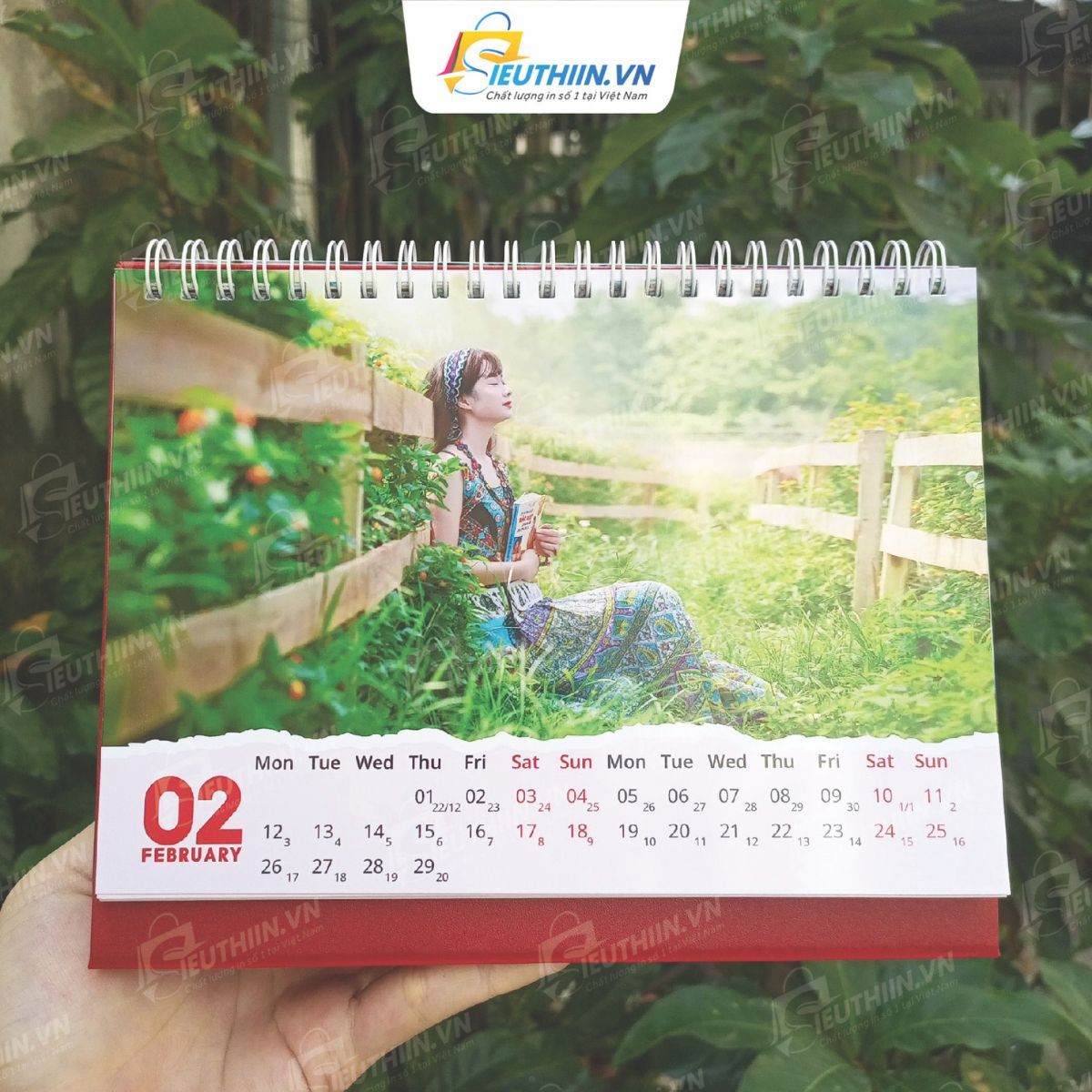 Lịch lò xo để bàn