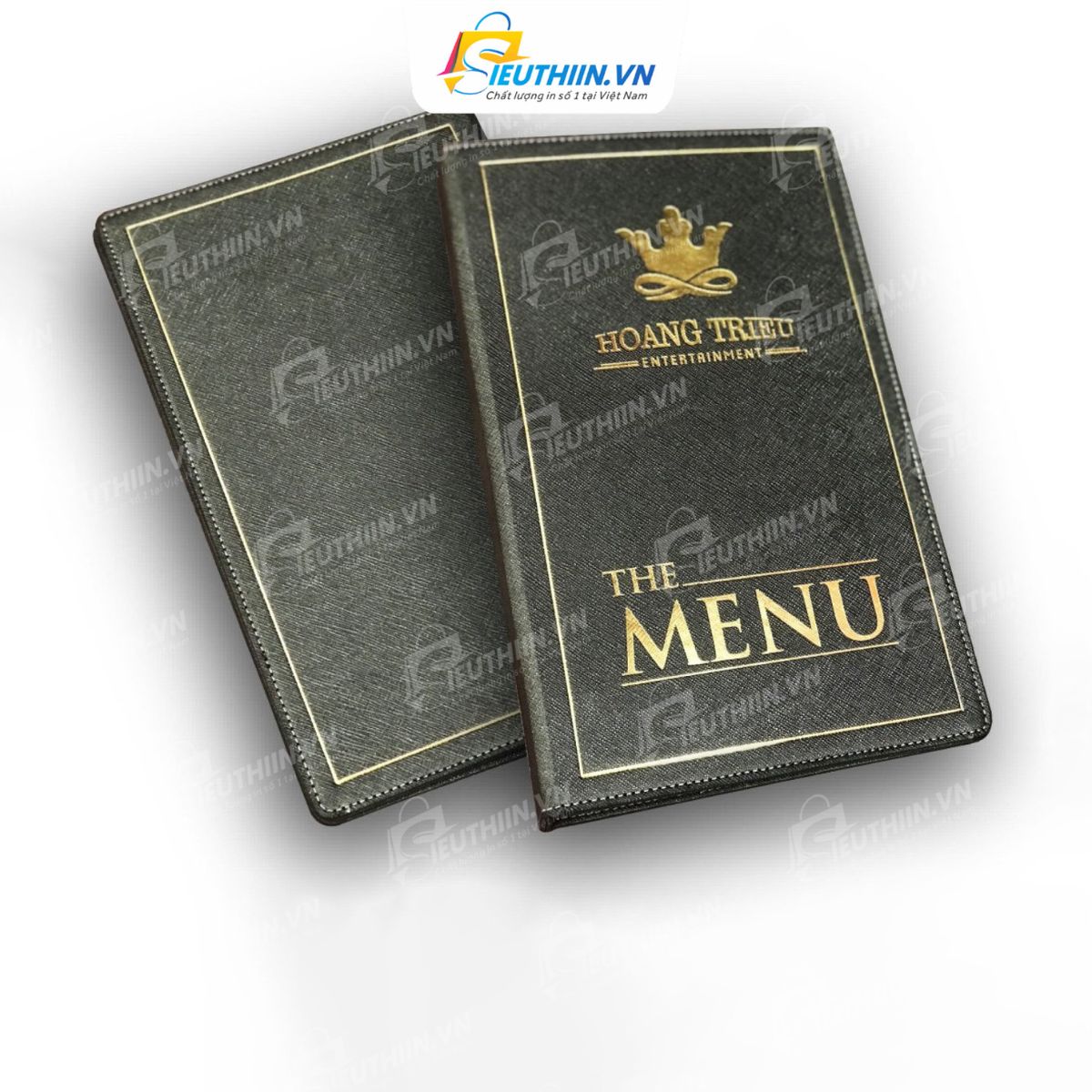 Mẫu menu bìa da