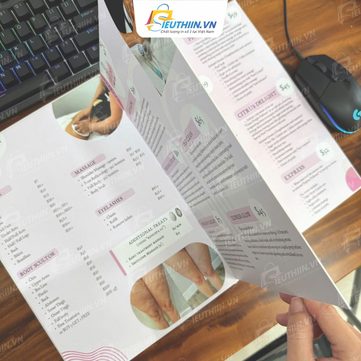 Mẫu menu ấn tượng