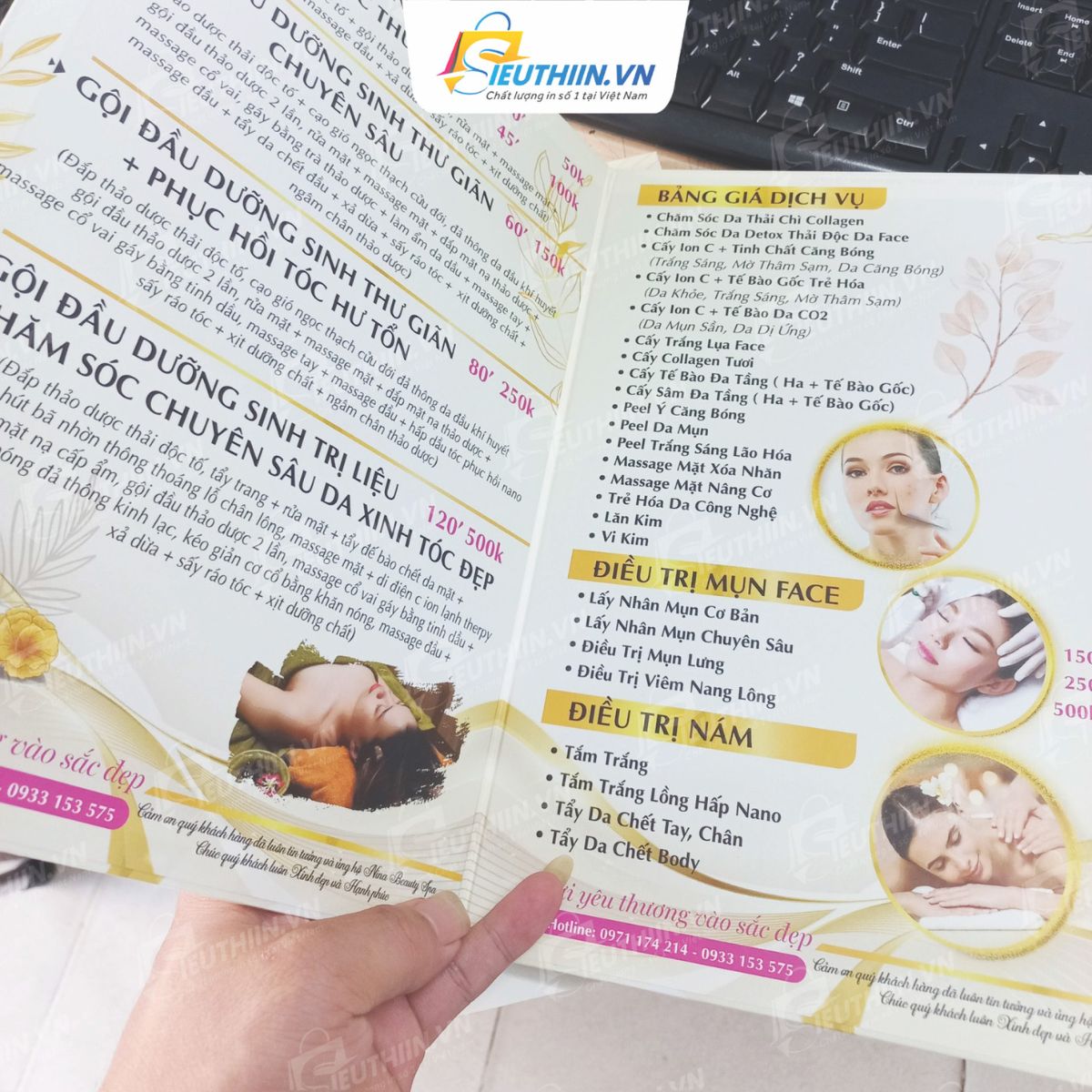 Mẫu menu bồi bìa cứng đẹp, cao cấp - Hình 20