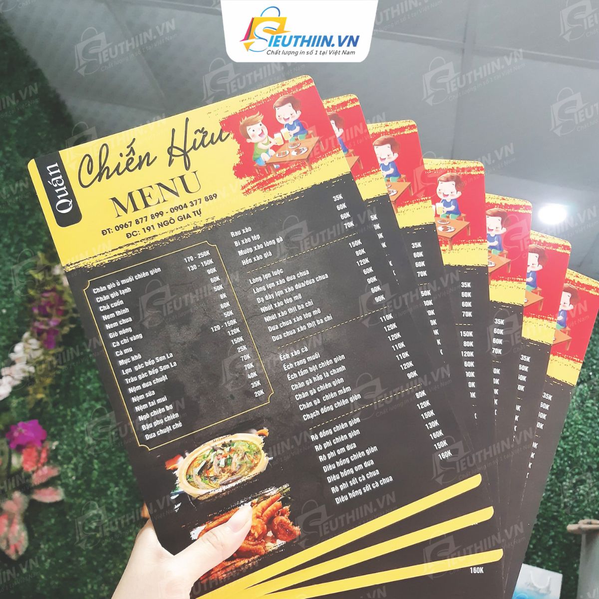 Mẫu menu sang trọng
