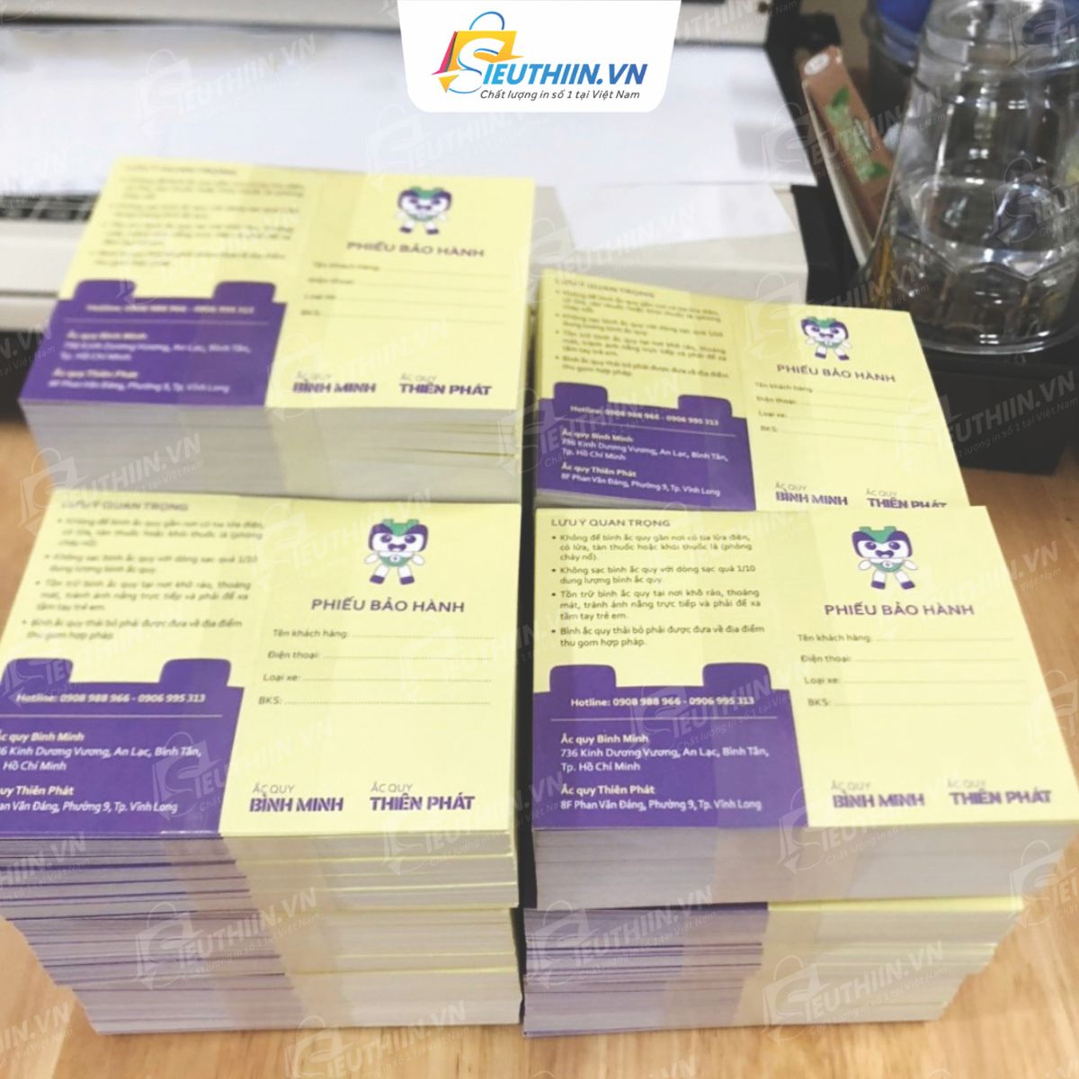 Thẻ bảo hành sản phẩm đẹp