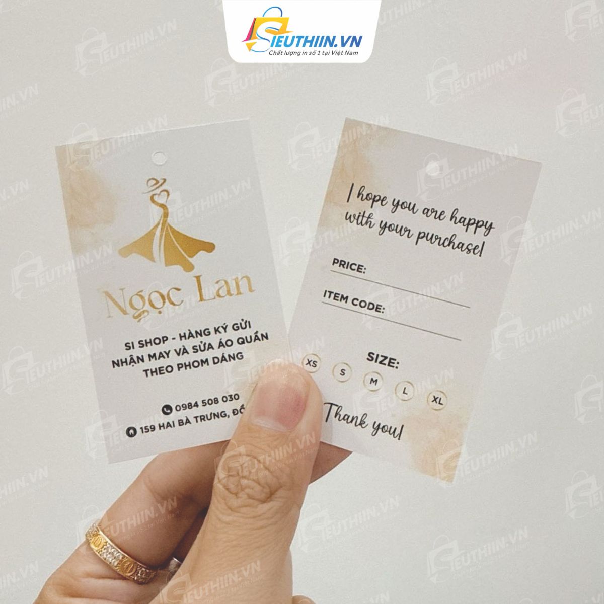 Mẫu tag giấy sản phẩm - 2