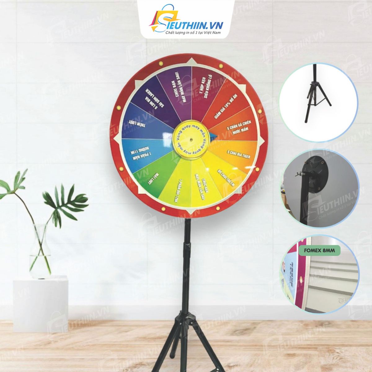 Cấu tạo của vòng quay trúng thưởng