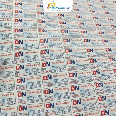 Tem cho các doanh nghiệp bảo hành sản phẩm