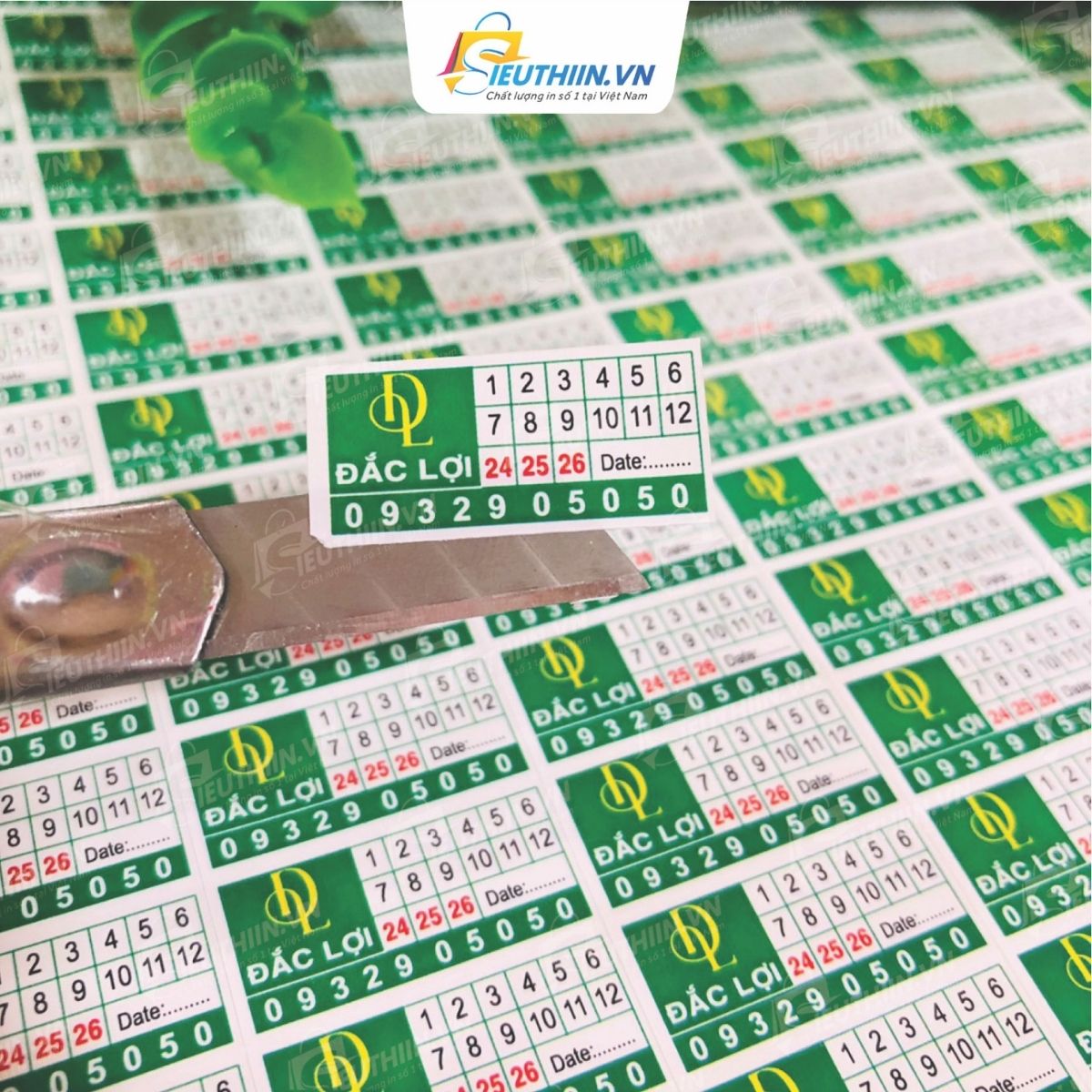 Tem bảo hành bắt mắt