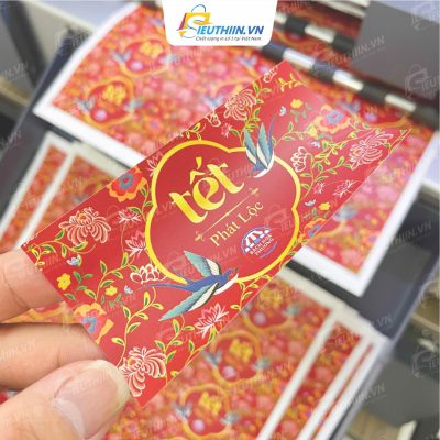 Mẫu tem nhãn dán quà tết đẹp - Hình 32