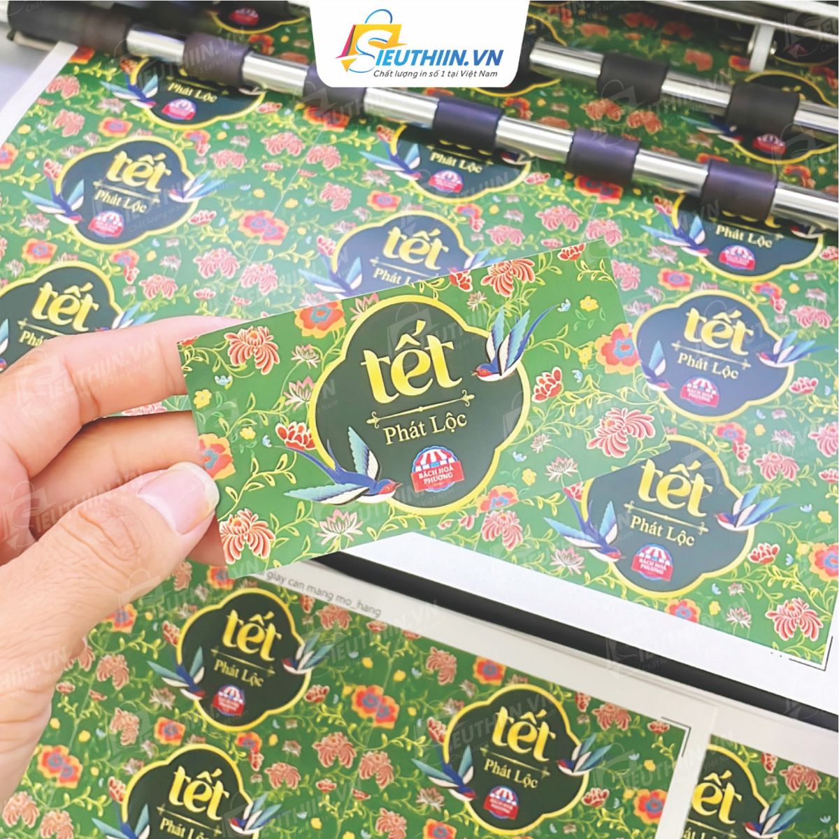 Mẫu tem nhãn dán quà tết đẹp - Hình 11