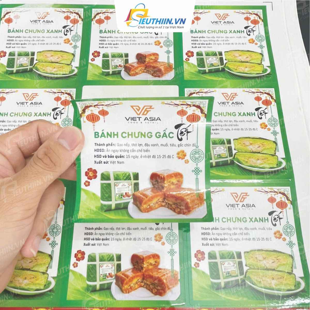 Mẫu tem nhãn dán quà tết đẹp - Hình 30