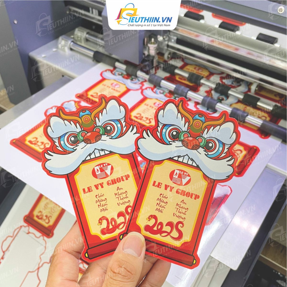 Mẫu tem nhãn dán quà tết đẹp - Hình 12