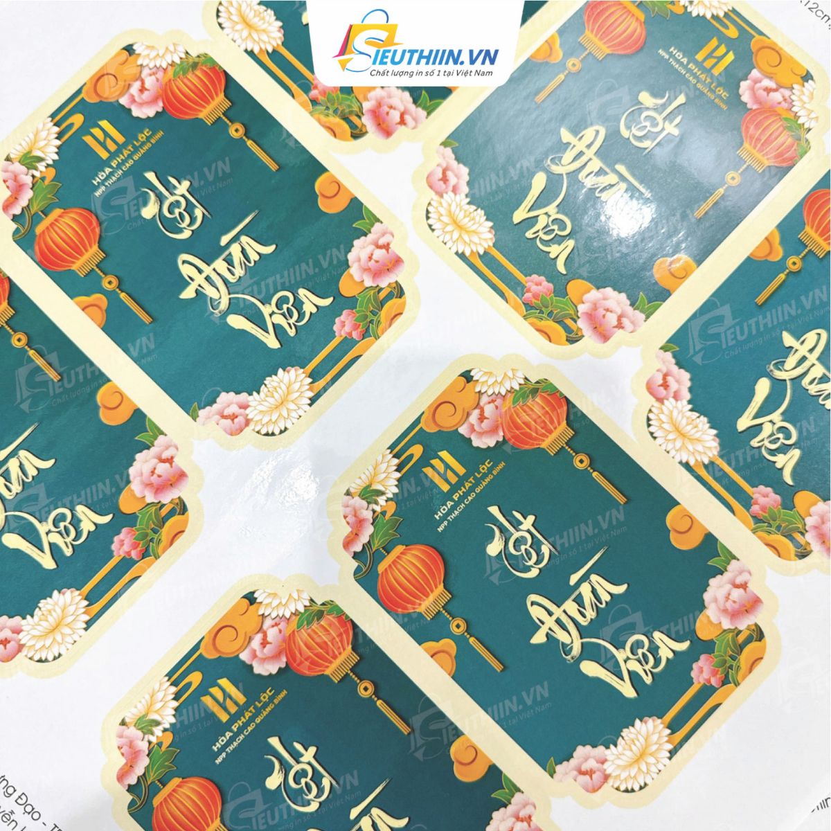 Mẫu tem nhãn dán quà tết đẹp - Hình 1