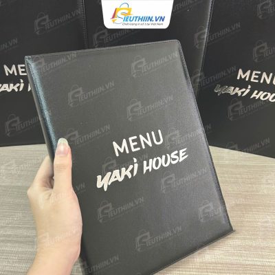 Menu bìa da cho nhà hàng