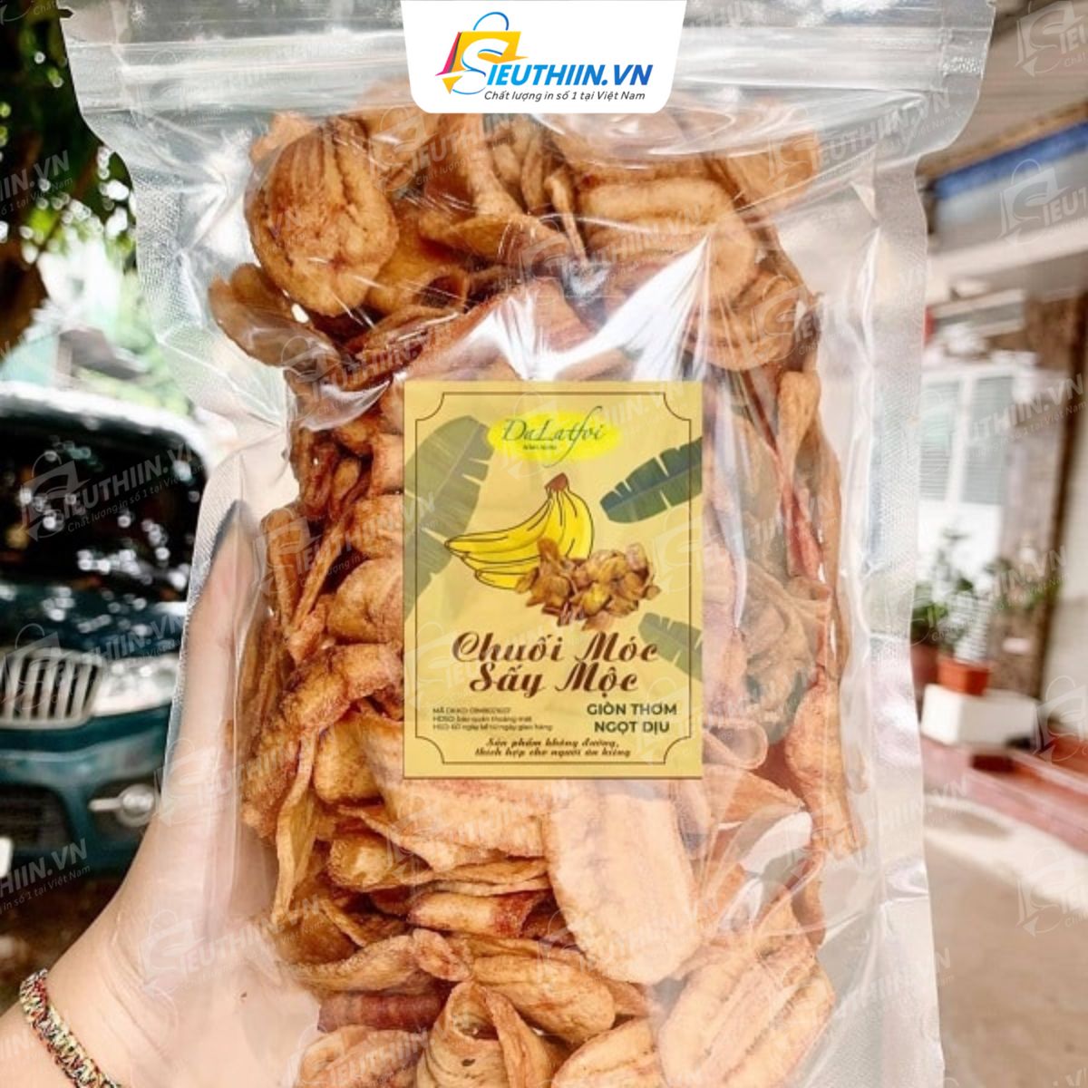 Tem nhãn chuối sấy chuyên nghiệp - 020