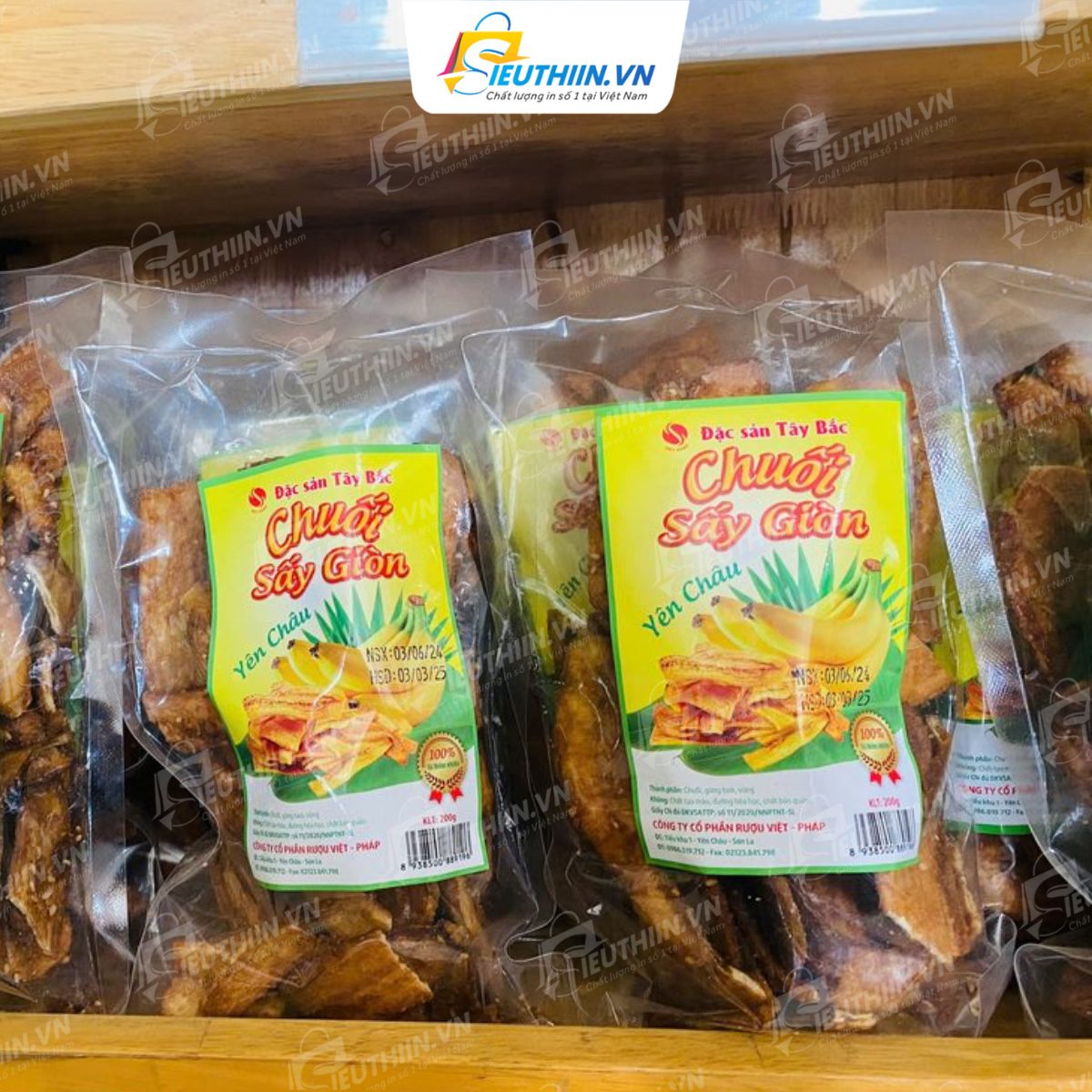 Tem nhãn chuối sấy chuyên nghiệp - 019