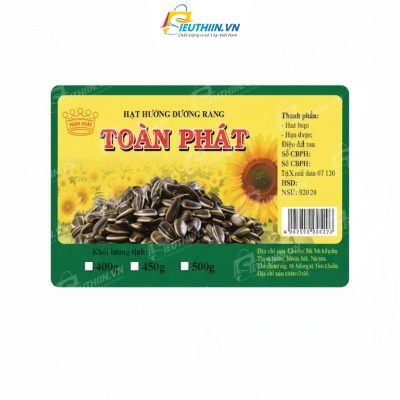 Mẫu tem nhãn hạt hướng dương - 11
