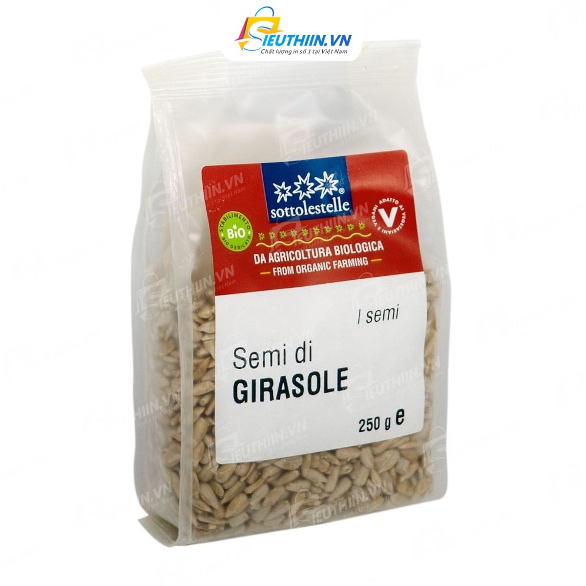 Mẫu tem nhãn hạt hướng dương - 12