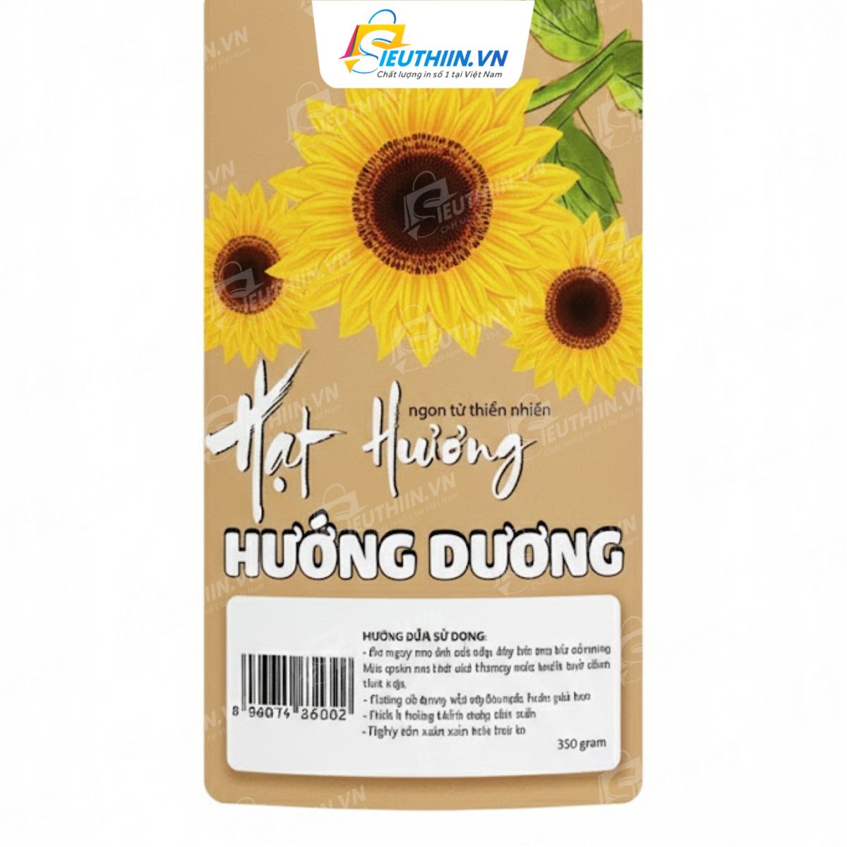 Mẫu tem nhãn hạt hướng dương - 8