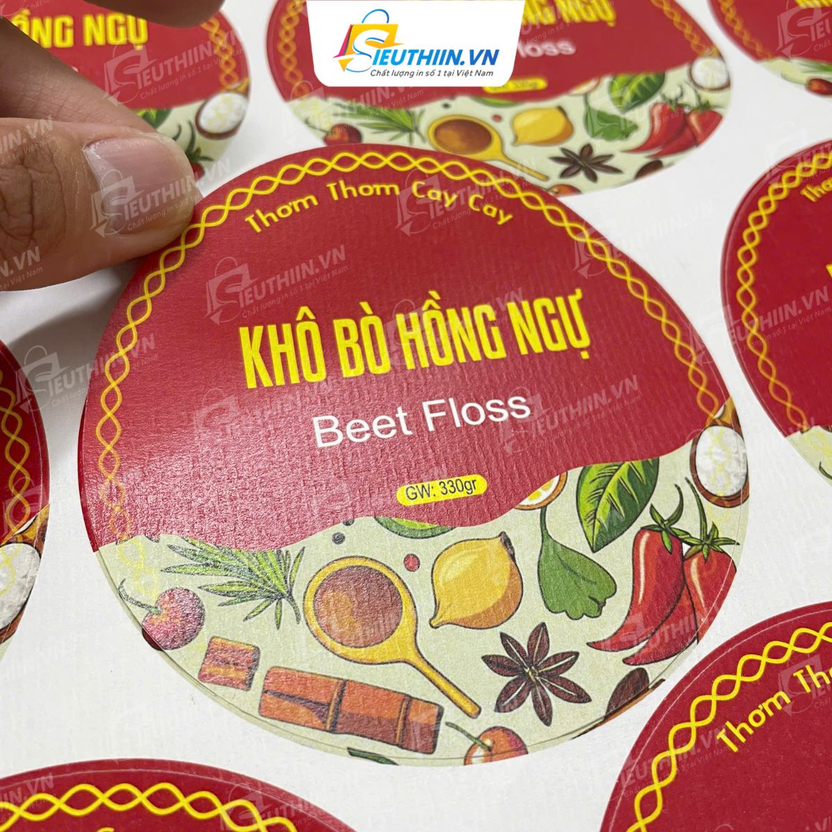 Tem khô bò đẹp mắt
