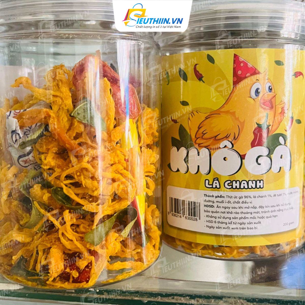 Tem nhãn khô gà đẹp, ấn tượng - 8