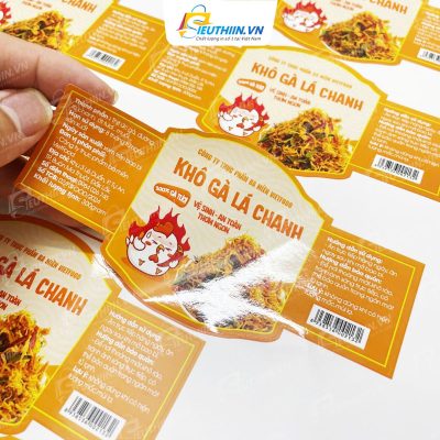 Tem nhãn khô gà đẹp, ấn tượng - 3