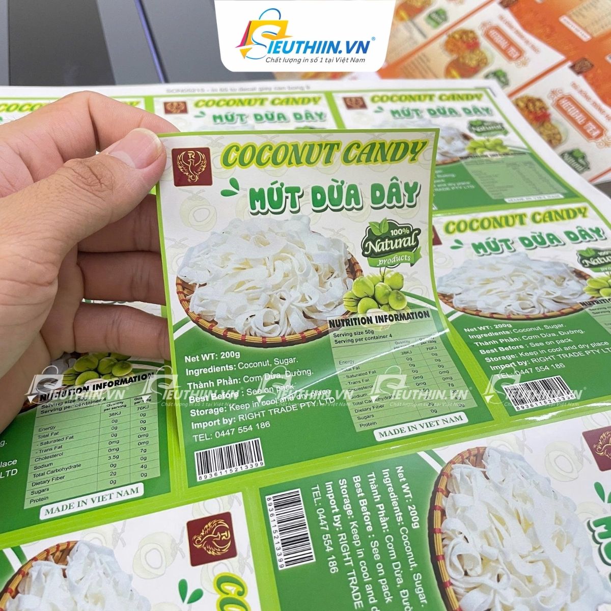 Lưu ý cần biết khi đầu tư in tem nhãn dán hộp mứt tết ấn tượng