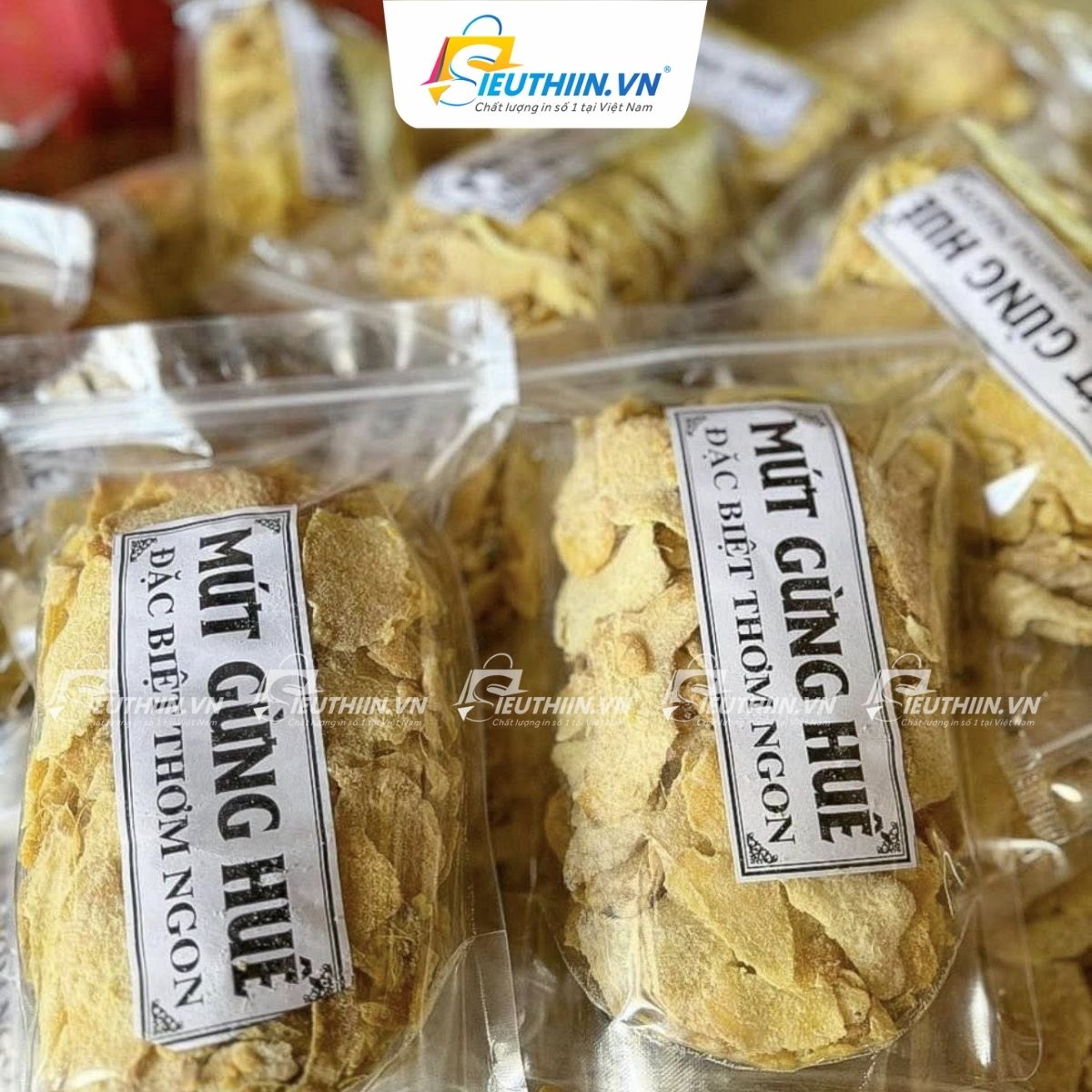 Tem nhãn mứt gừng