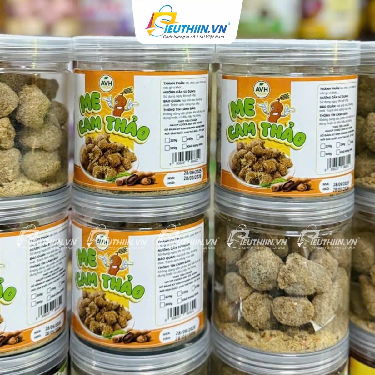 Tem mứt me cam thảo