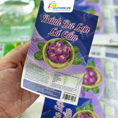 Tem nhãn bánh da lợn đẹp