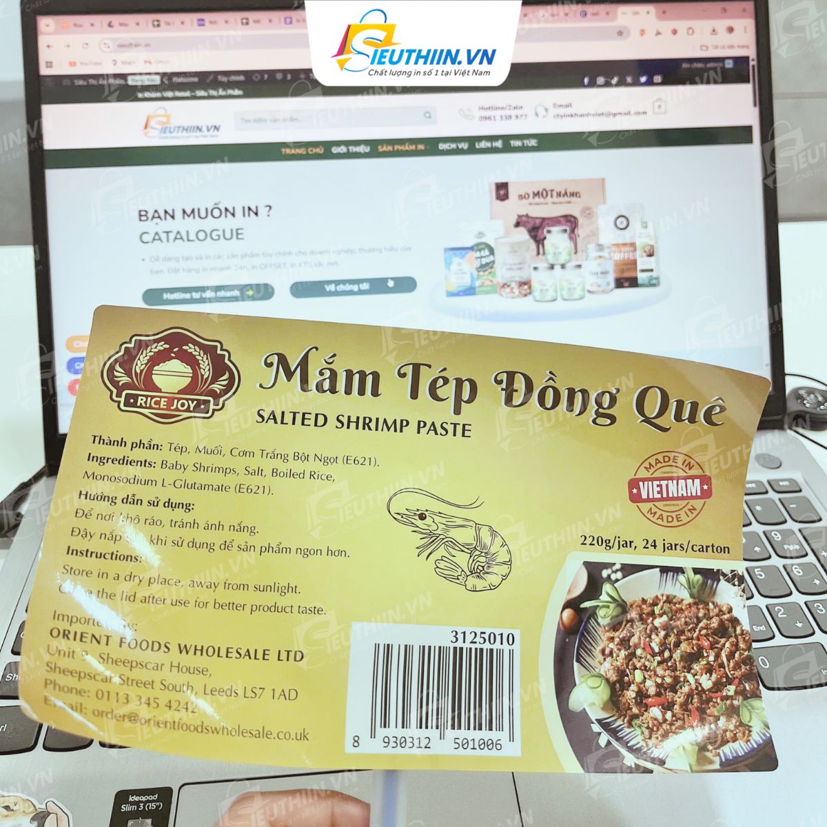 Tem thực phẩm mắm tép