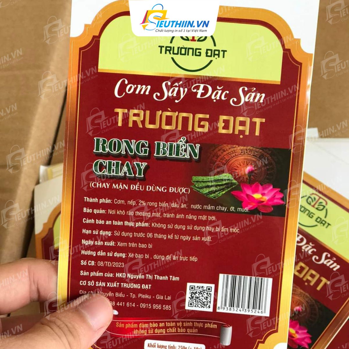 Tem thực phẩm cơm sấy