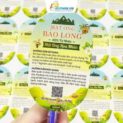 Tem nhãn mật ong đẹp