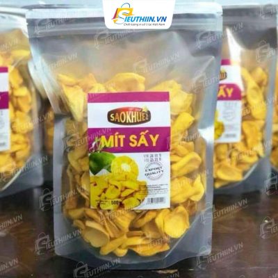 Mẫu tem trái cây sấy - Tem nhãn mít sấy giòn