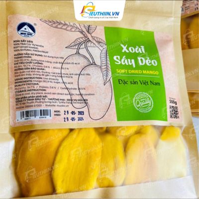 Mẫu tem trái cây sấy - Tem nhãn mít sấy dẻo