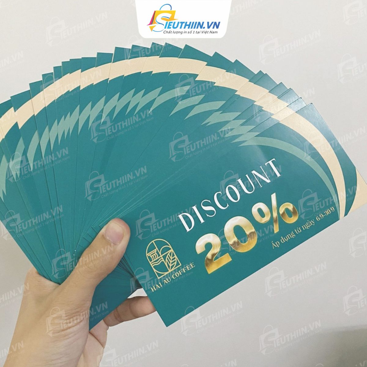 Phiếu giảm giá 20% đẹp 