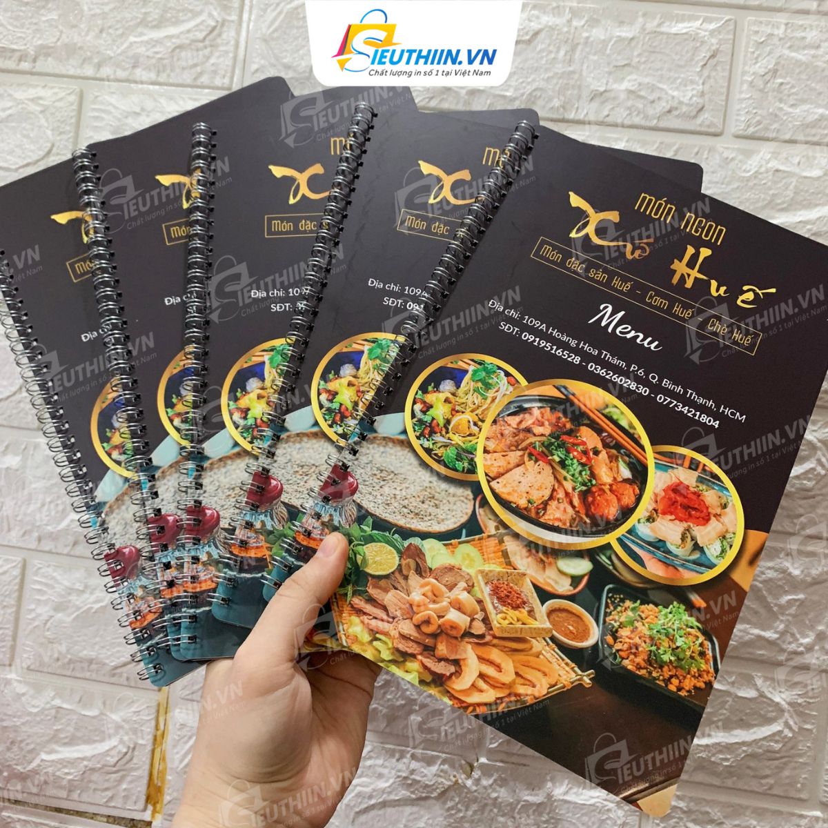 Menu nhà hàng Việt đẹp