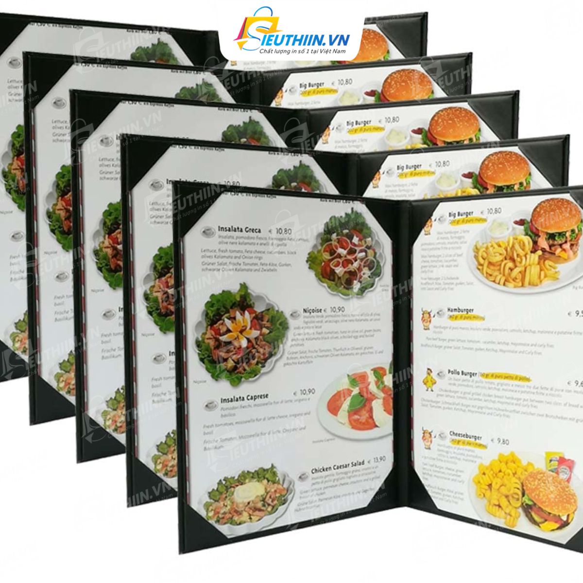 Menu tiện lợi cho các nhà hàng Âu