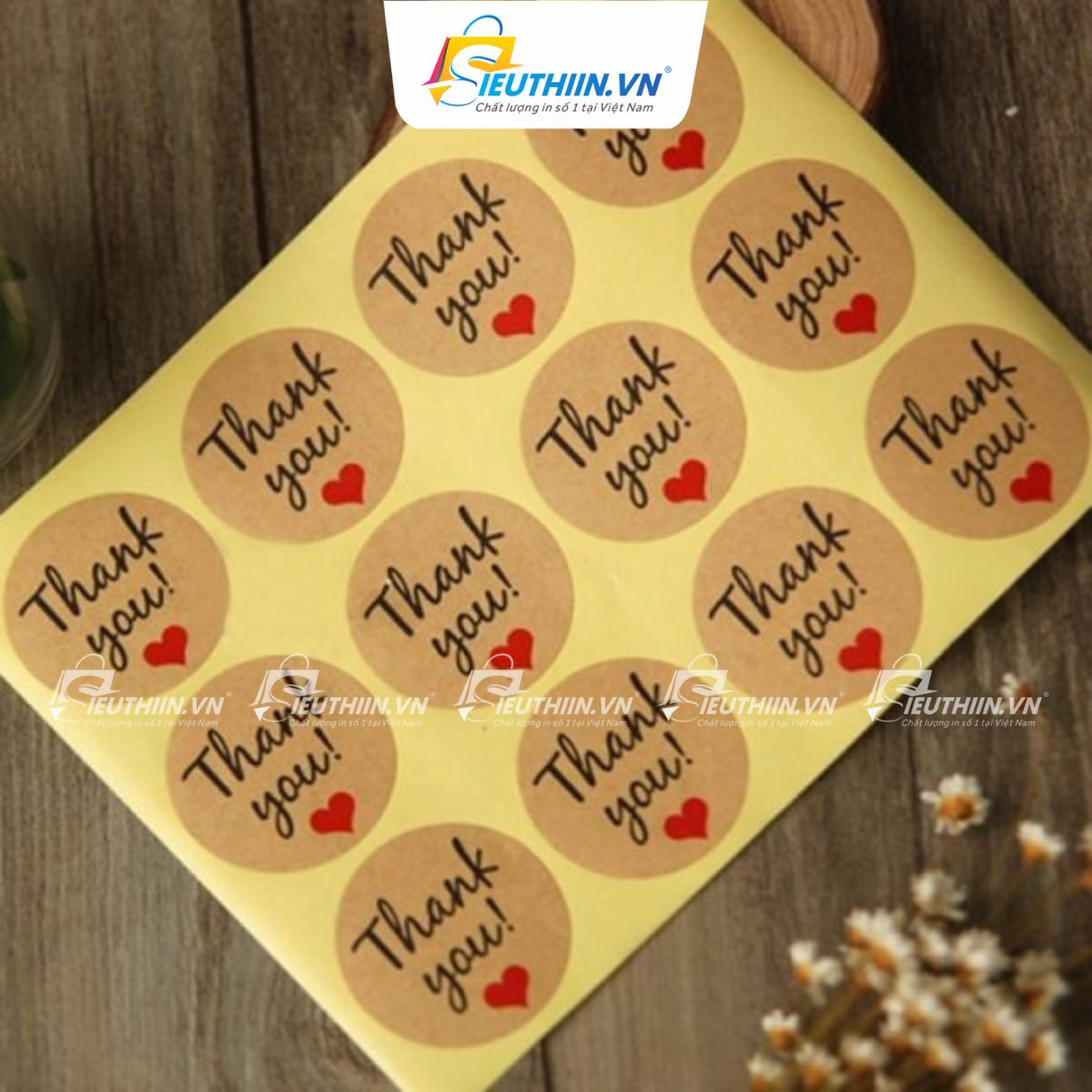 Tem thank you, tem cảm ơn độc đáo - Mẫu 5