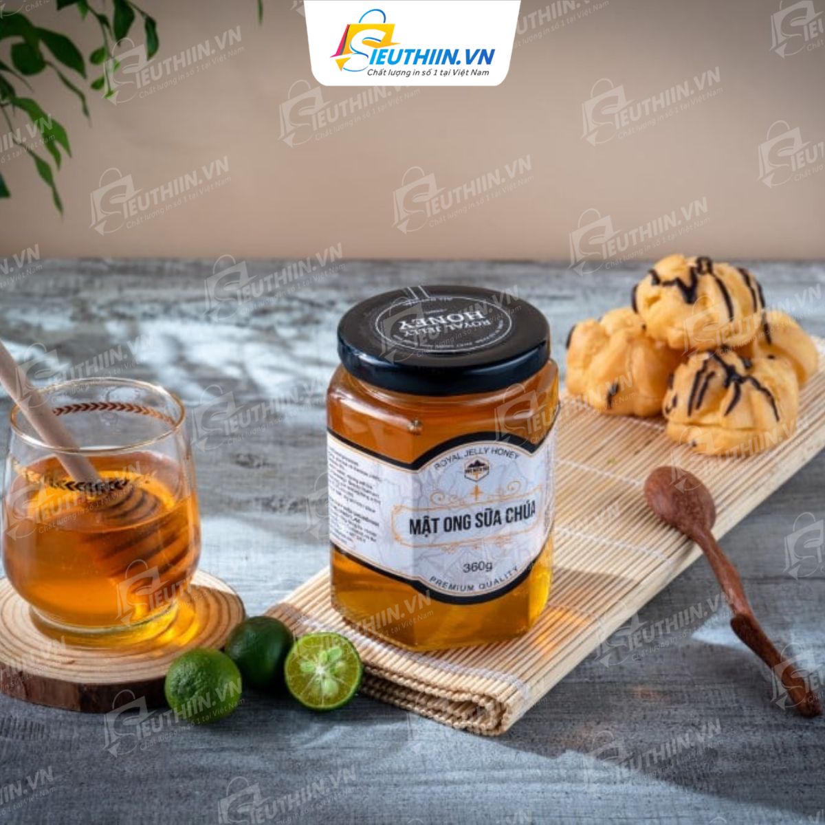 Mẫu tem nhãn dán bao bì mật ong đẹp - 13