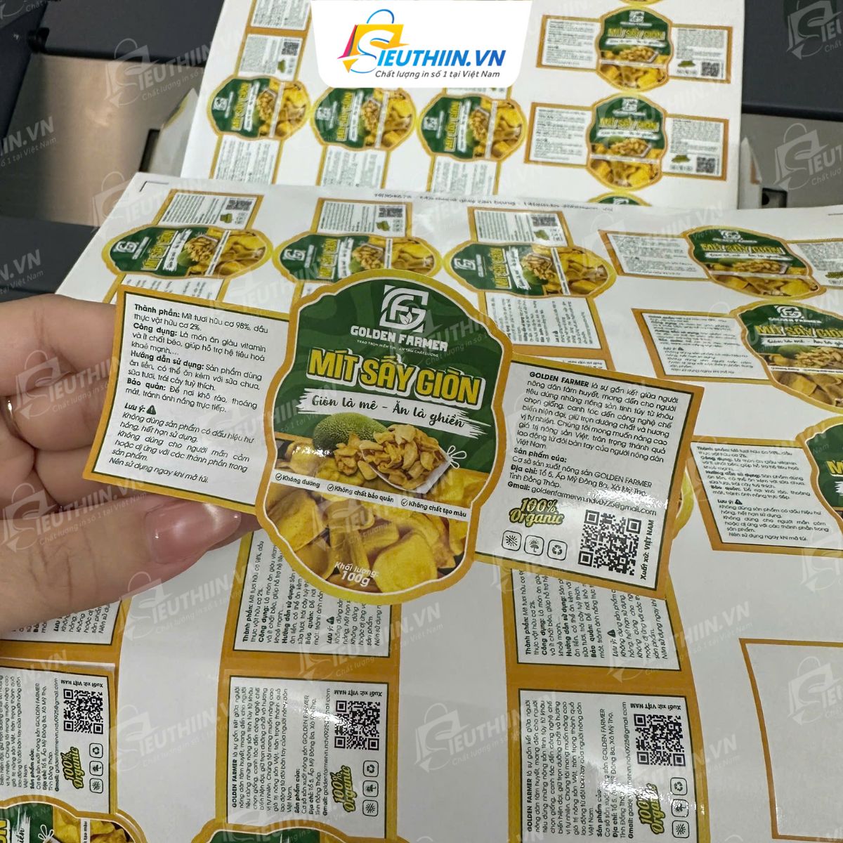 Tem mít sấy đầy đủ thông tin