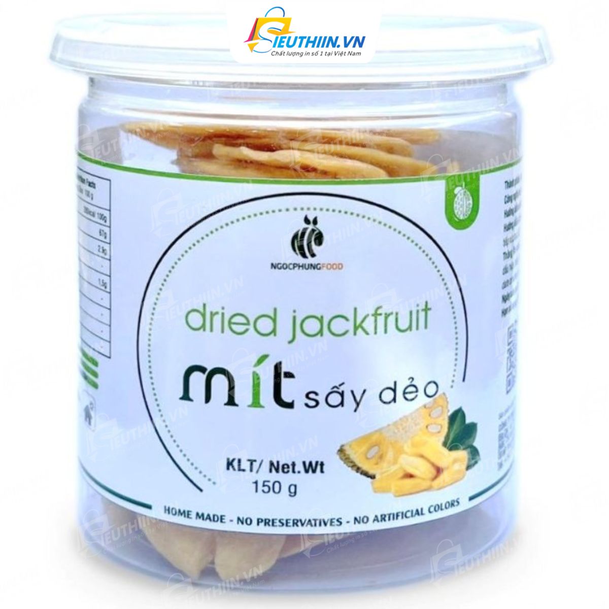 Tem mít kích thước lớn dán hộp mít sấy
