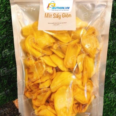 Tem dán đầu túi zíp đựng mít sấy